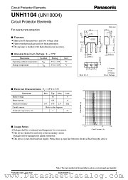 UNH1104 datasheet pdf Panasonic