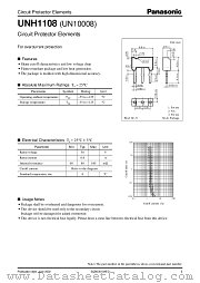 UNH1108 datasheet pdf Panasonic