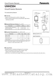UNHZ204 datasheet pdf Panasonic