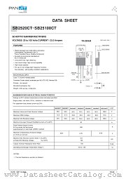 SB2580CT datasheet pdf Panjit International Inc