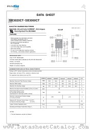 SB3020CT datasheet pdf Panjit International Inc