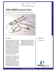 HSH1000KS datasheet pdf PerkinElmer Optoelectronics
