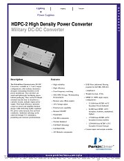 HDPC-2 datasheet pdf PerkinElmer Optoelectronics
