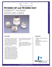 PE1000D-10UV datasheet pdf PerkinElmer Optoelectronics