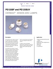PE125BF datasheet pdf PerkinElmer Optoelectronics
