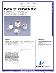 PE300B-10UV datasheet pdf PerkinElmer Optoelectronics