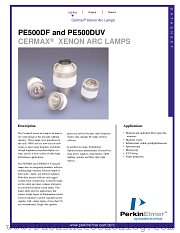 PE500DF datasheet pdf PerkinElmer Optoelectronics