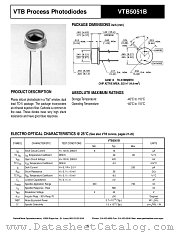 VTB5051B datasheet pdf PerkinElmer Optoelectronics