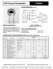 VTB6061 datasheet pdf PerkinElmer Optoelectronics
