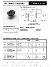VTB8441B datasheet pdf PerkinElmer Optoelectronics