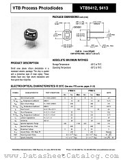 VTB9413 datasheet pdf PerkinElmer Optoelectronics