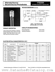 VTD206K datasheet pdf PerkinElmer Optoelectronics