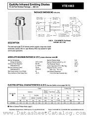 VTE1063 datasheet pdf PerkinElmer Optoelectronics