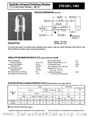 VTE1262 datasheet pdf PerkinElmer Optoelectronics