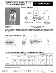 VTE1291W-2 datasheet pdf PerkinElmer Optoelectronics