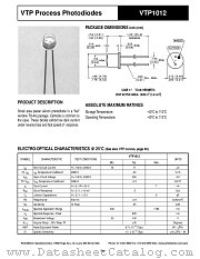 VTP1012 datasheet pdf PerkinElmer Optoelectronics