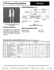 VTP1232 datasheet pdf PerkinElmer Optoelectronics