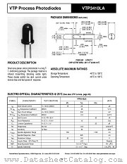 VTP3410LA datasheet pdf PerkinElmer Optoelectronics