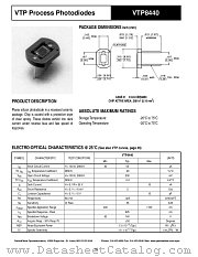 VTP8440 datasheet pdf PerkinElmer Optoelectronics