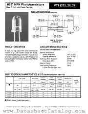 VTT1227 datasheet pdf PerkinElmer Optoelectronics