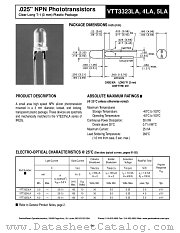 VTT3323LA datasheet pdf PerkinElmer Optoelectronics