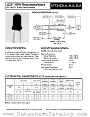 VTT3425LA datasheet pdf PerkinElmer Optoelectronics