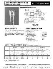 VTT7122 datasheet pdf PerkinElmer Optoelectronics