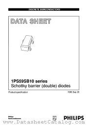1PS59SB10 datasheet pdf Philips