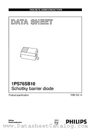 1PS76SB10 datasheet pdf Philips