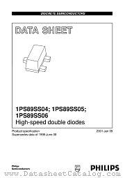 1PS89SS06 datasheet pdf Philips