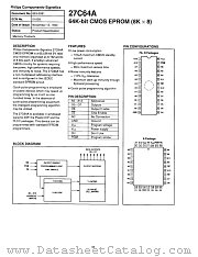27C64AI15FA datasheet pdf Philips