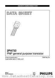 2PA733P datasheet pdf Philips