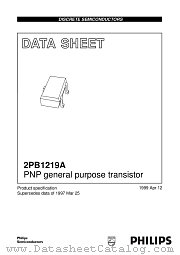 2PB1219AQ datasheet pdf Philips