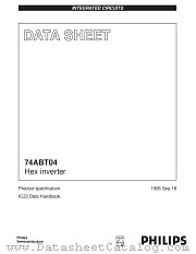 74ABT04PW datasheet pdf Philips