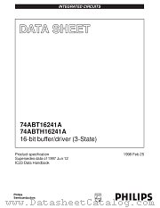 74ABTH16241ADL datasheet pdf Philips