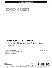 74ABT16260 datasheet pdf Philips