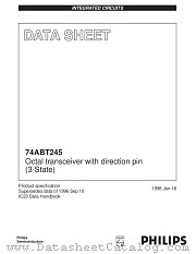 74ABT245D datasheet pdf Philips
