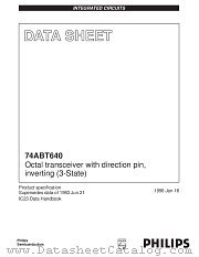 74ABT640PW datasheet pdf Philips