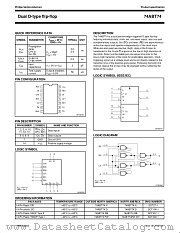 74ABT74PW datasheet pdf Philips