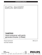 74ABT833PWDH datasheet pdf Philips