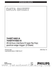74ABTH16821A datasheet pdf Philips