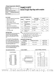 74ACT11377D datasheet pdf Philips