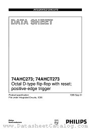 74AHCT273D datasheet pdf Philips
