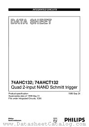 74AHCT132 datasheet pdf Philips