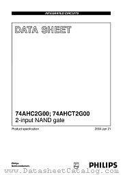 74AHCT2G00 datasheet pdf Philips