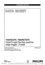 74AHCT374 datasheet pdf Philips