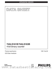 74ALS163BDB datasheet pdf Philips