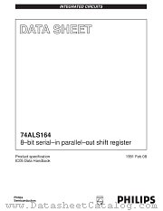 74ALS164 datasheet pdf Philips