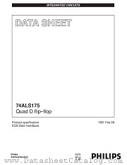 74ALS175D datasheet pdf Philips