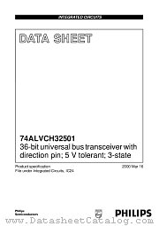 74ALVCH32501EC datasheet pdf Philips